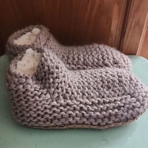 Lemon Handknit Cozy Booties Small